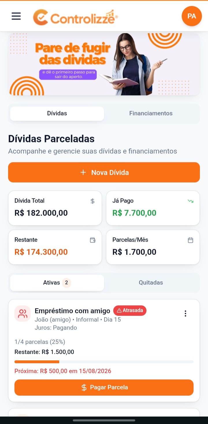 Dívidas Parceladas