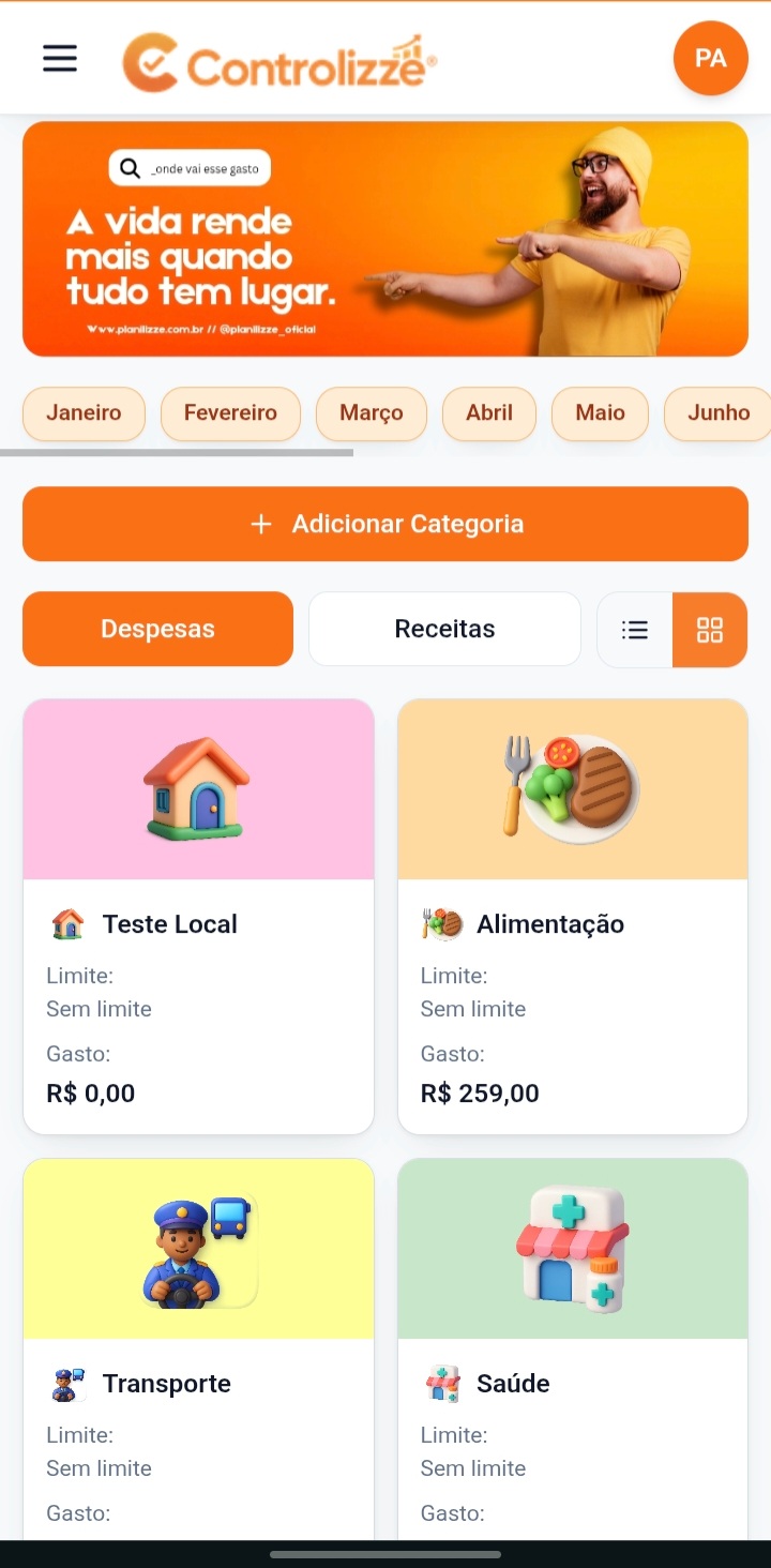 Categorias de Gastos