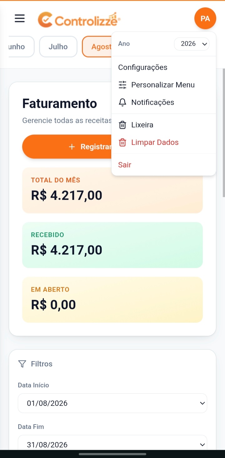 Configurações Rápidas
