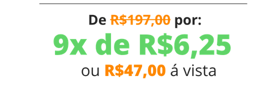 De R$247,00 por 12x de R$3,92 ou R$47,00 à vista
